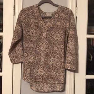 Van Heusen multi-patterned blouse